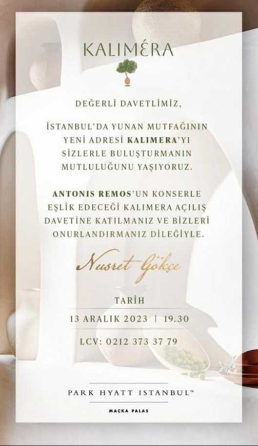 Νουσρέτ: Άνοιξε εστιατόριο με ελληνική κουζίνα στην Κωνσταντινούπολη - Η συναυλία του Ρέμου και το ζεϊμπέκικο