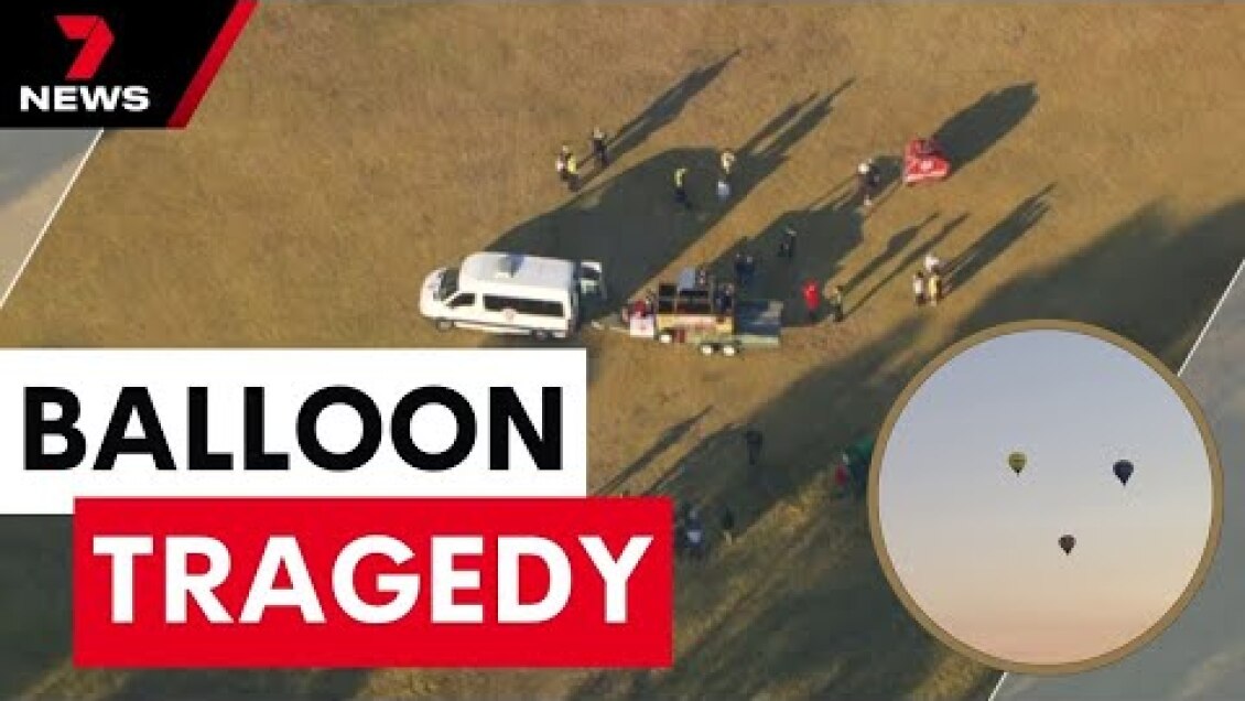 A balloon joyride turns to tragedy as a man falls hundreds of metres in Preston | 7 News Australia