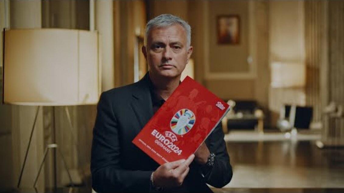 José Mourinho becomes official manager of ALL teams for the UEFA EURO 2024... Topps Sticker Album.