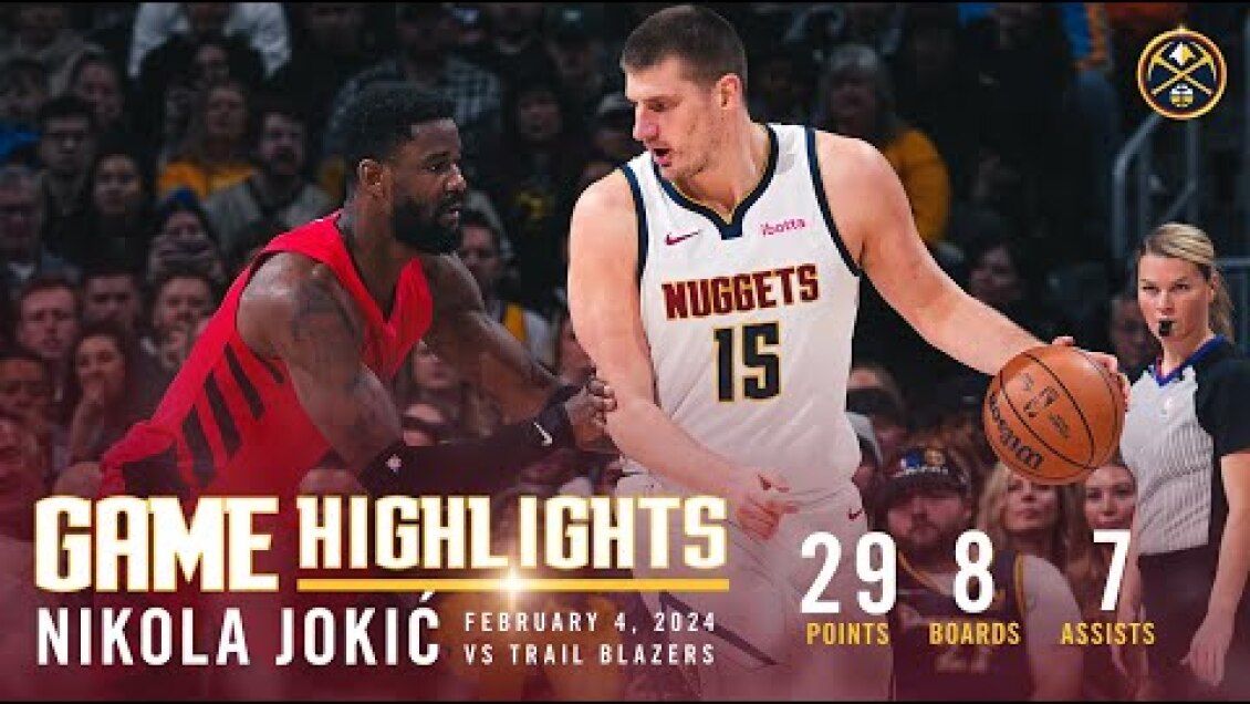 Nikola Jokić Full Game Highlights vs. Blazers 🎥