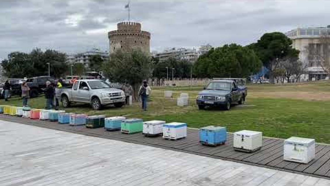 Thestival.gr Μελισσοκόμοι με τις κυψέλες τους στην νέα παραλία Θεσσαλονίκης