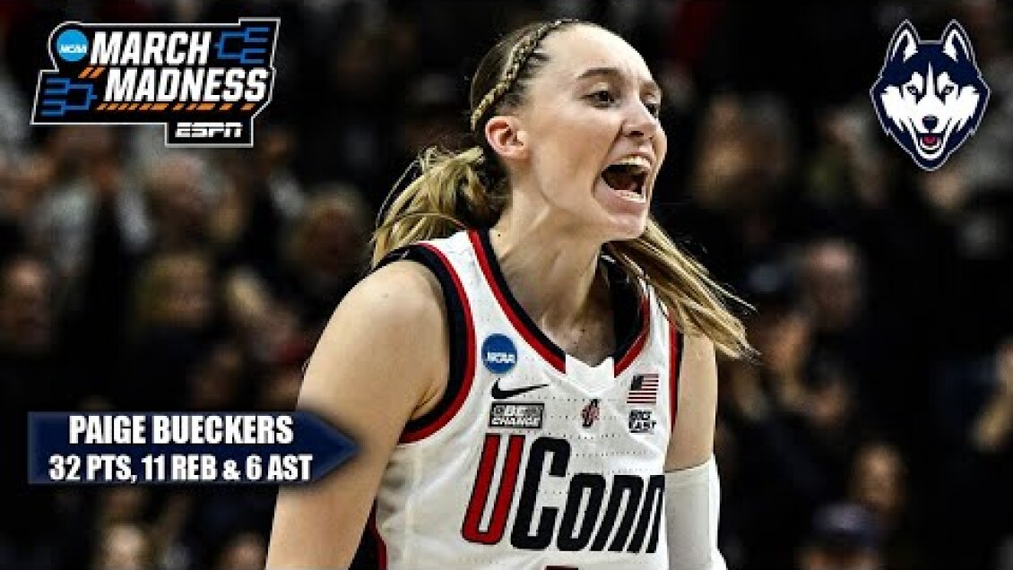 HIGHLIGHTS from Paige Bueckers' ELECTRIC 30-piece vs. Syracuse | NCAA Tournament