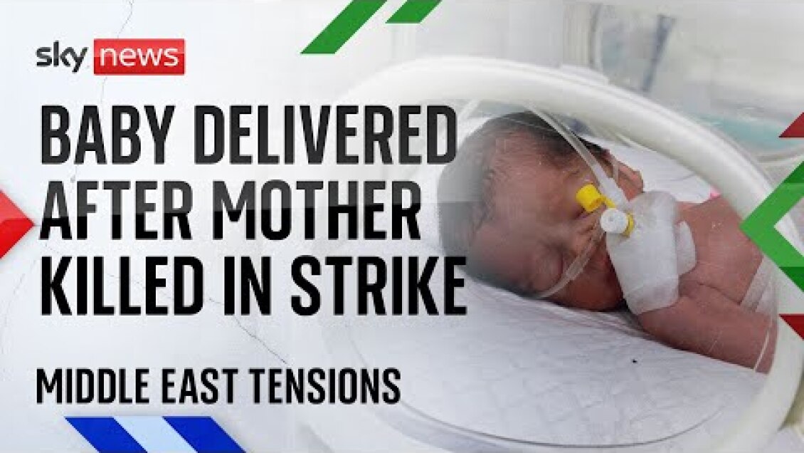Baby delivered by emergency C-section after mother killed in strike | Israel-Hamas war