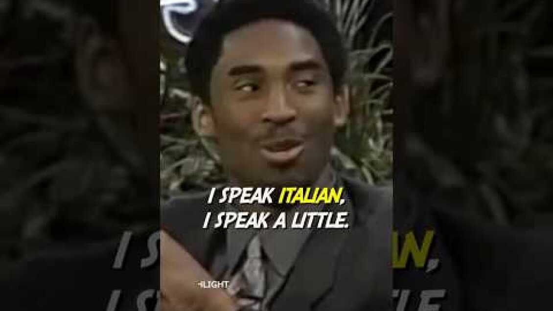 Kobe Bryant speaking fluent Italian
