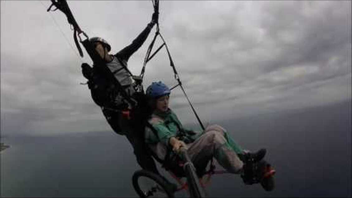 Tandem paragliding with the flying wheelchair for our disabled friends