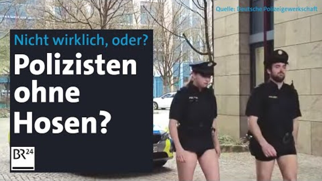 Polizeigewerkschaft beklagt in originellem Video Lieferengpässe bei Uniform | Abendschau | BR24