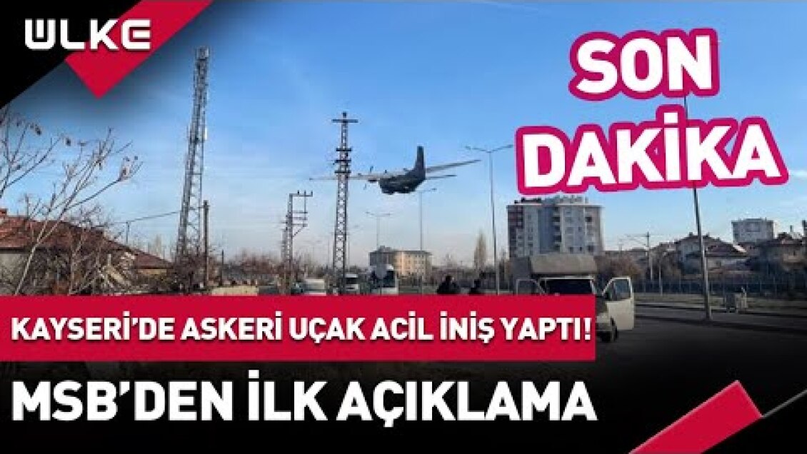 #SONDAKİKA Kayseri'de Askeri Uçak Acil İniş Yaptı! MSB'den İlk Açıklama #haber