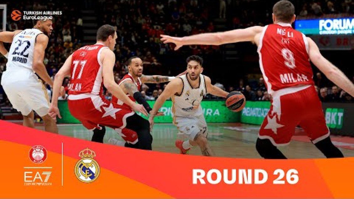 EA7 Emporio Armani Milan-Real Madrid | Round 26 Highlights | 2023-24 Turkish Airlines EuroLeague