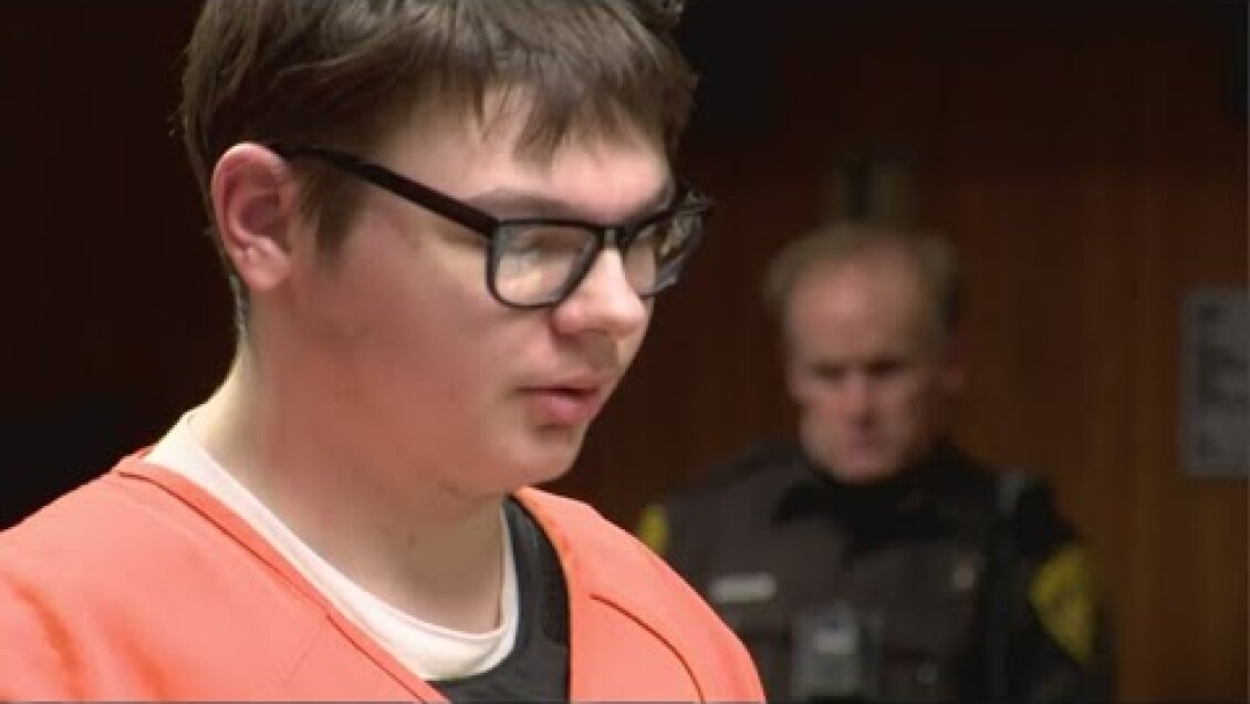 Michigan school shooter addresses court at sentencing hearing
