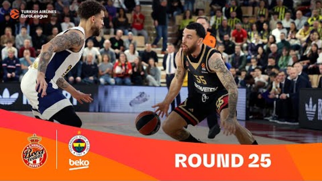 AS Monaco-Fenerbahce Beko Istanbul | Round 25 Highlights | 2023-24 Turkish Airlines EuroLeague