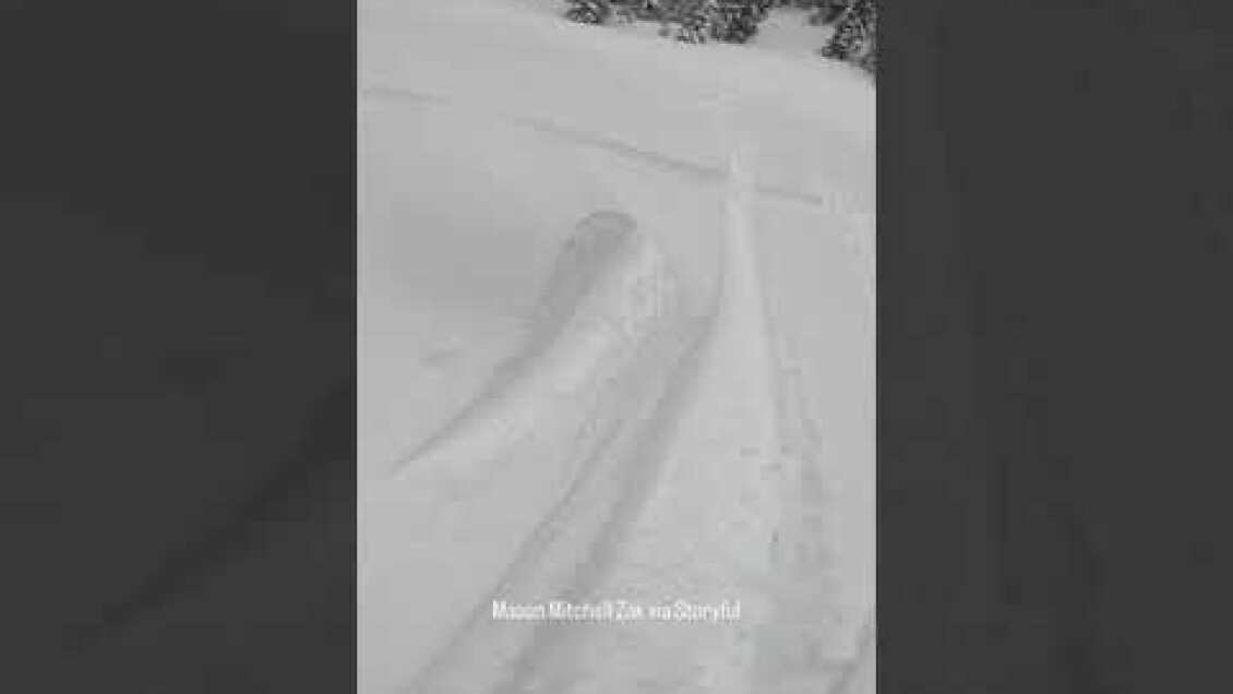Dramatic video shows moment snowmobiler is buried by Wyoming avalanche