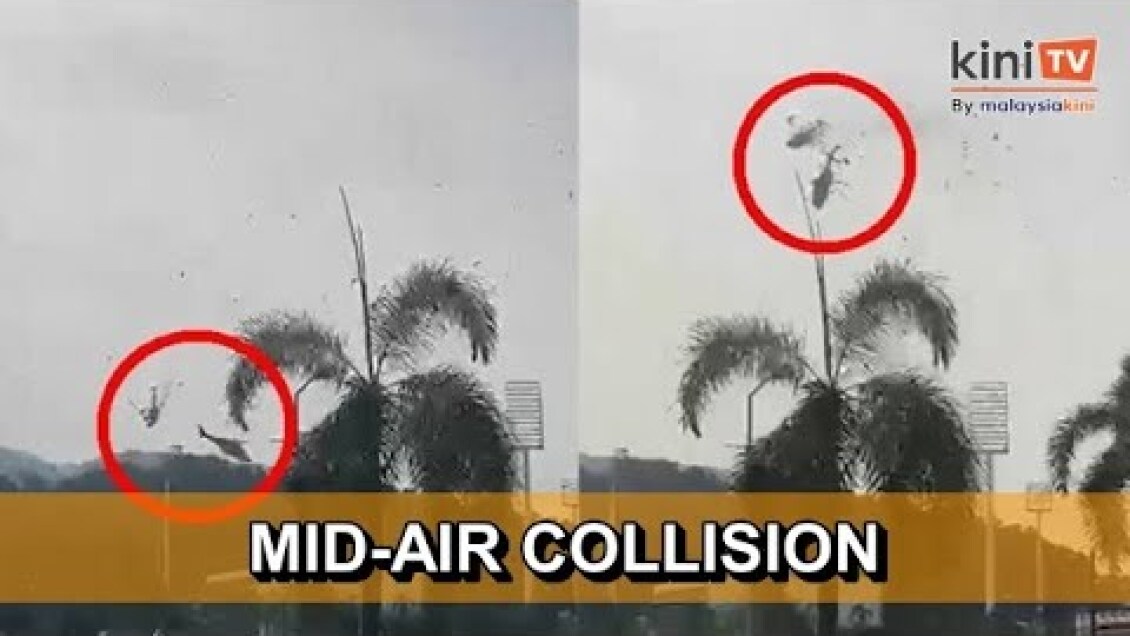 Two helicopters collide in mid-air at Lumut Naval Base