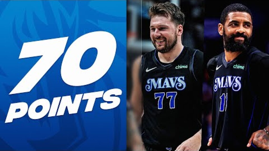 Kyrie Irving & Luka Doncic GO OFF For 70 PTS COMBINED | February 22, 2024
