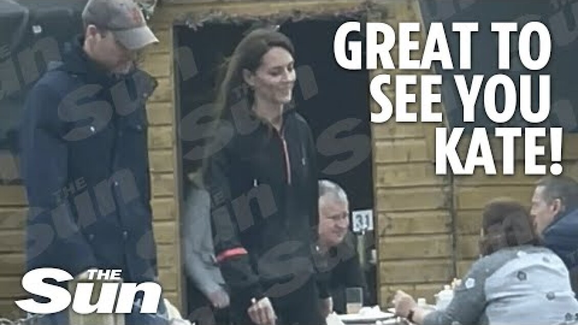 Princess Kate on video for first time since surgery looking happy on shopping trip with William
