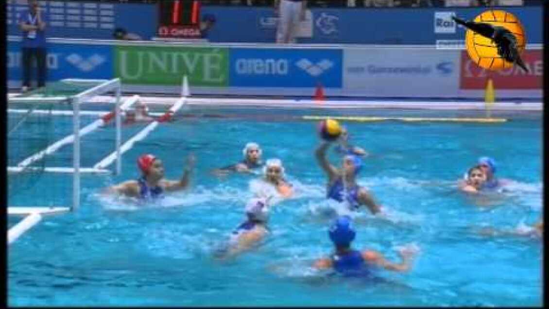 Greece 10 Italy 13 Gold Game women European Champs Eindhoven 2012 28.1.12 water polo