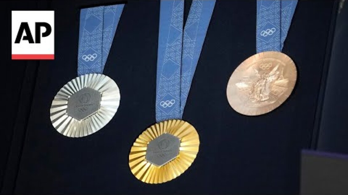 The Paris Olympics medals are monumental: They're made with metal chunks from the Eiffel Tower