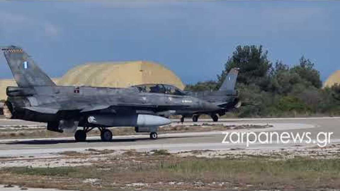 Η πτήση του Yπουργού Άμυνας Νίκου Δένδια με αεροσκάφος F16 Viper της 115 ΠΜ