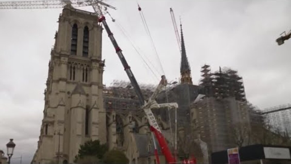 Scaffolding removed at Paris' Notre-Dame Cathedral nearly 5 years after fire