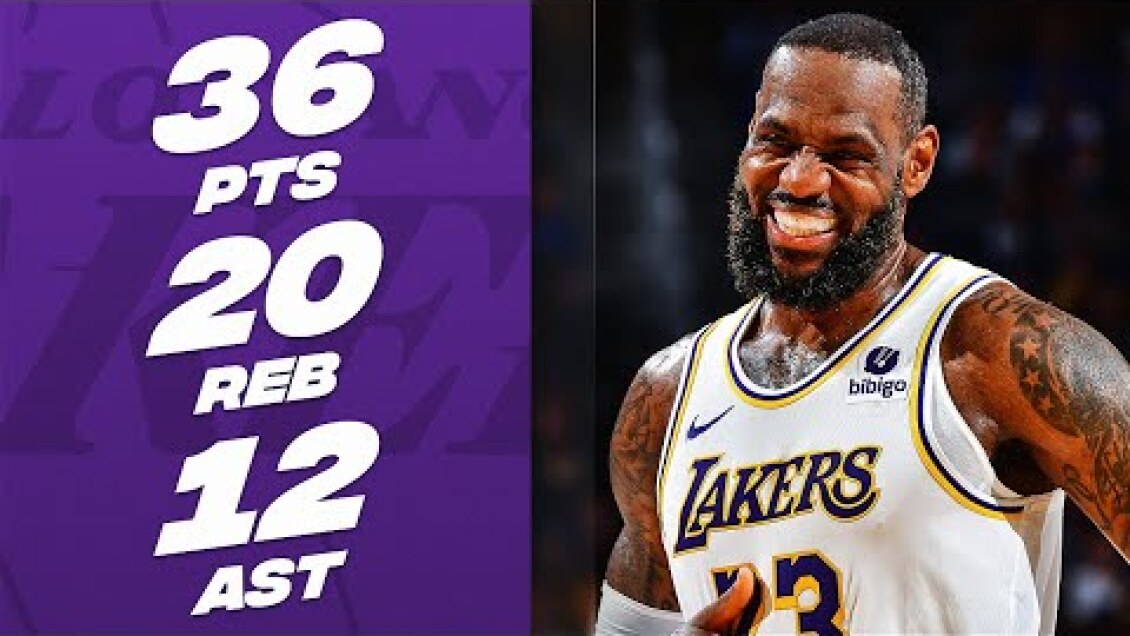 LeBron James CLUTCH TRIPLE-DOUBLE Performance In 2OT At Golden State | January 27, 2024