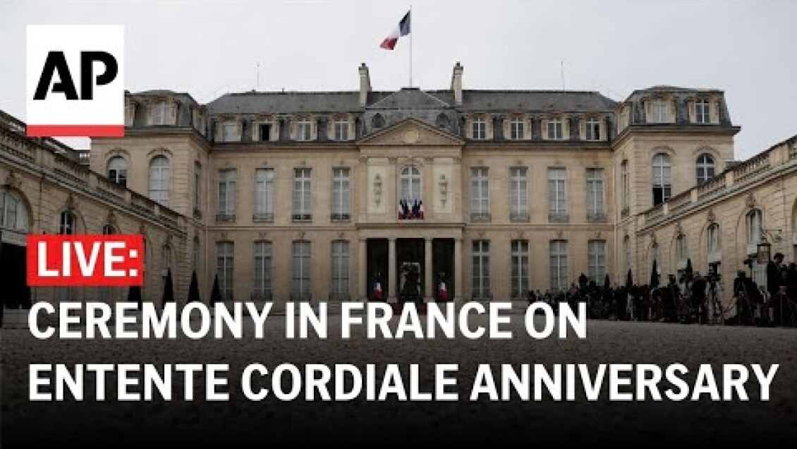 LIVE: Watch the French-British guard ceremony on Entente Cordiale anniversary