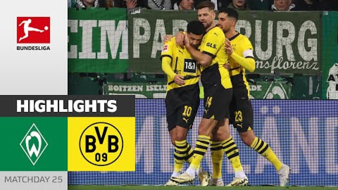 Sancho with his First Goal After Returning | Bremen - Dortmund 1-2 | Highlights