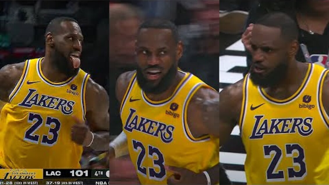 LeBron James TAKES OVER In The Clutch - Biggest 4th Q Comeback Of His Career! 😤| February 28, 2024