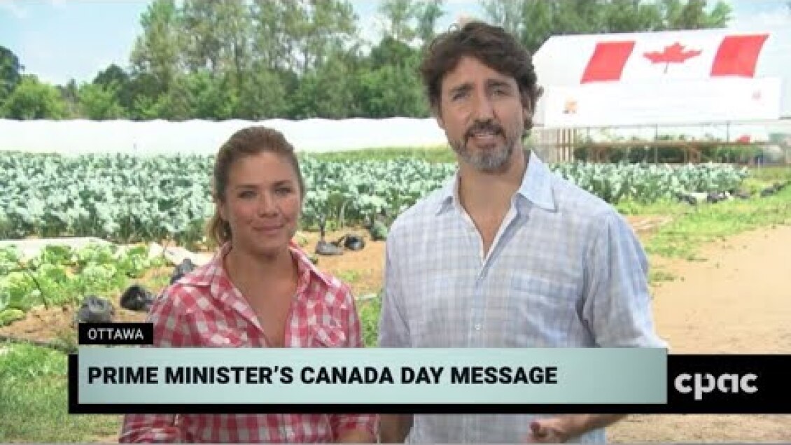 PM Justin Trudeau delivers Canada Day address in Ottawa – July 1, 2020