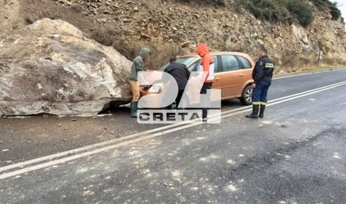Κατολίσθηση στην Κρήτη
