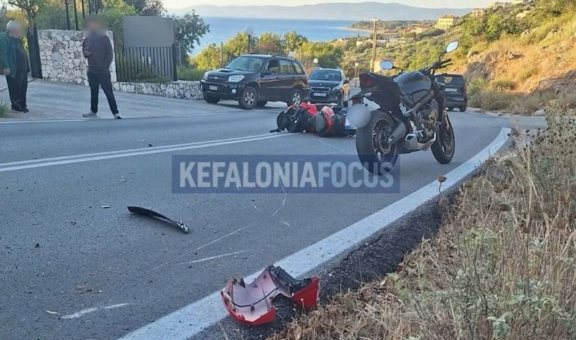 Τραγωδία στην Κεφαλονιά: Νεκρός σε τροχαίο δυστύχημα νεαρός οδηγός μηχανής (Εικόνες)