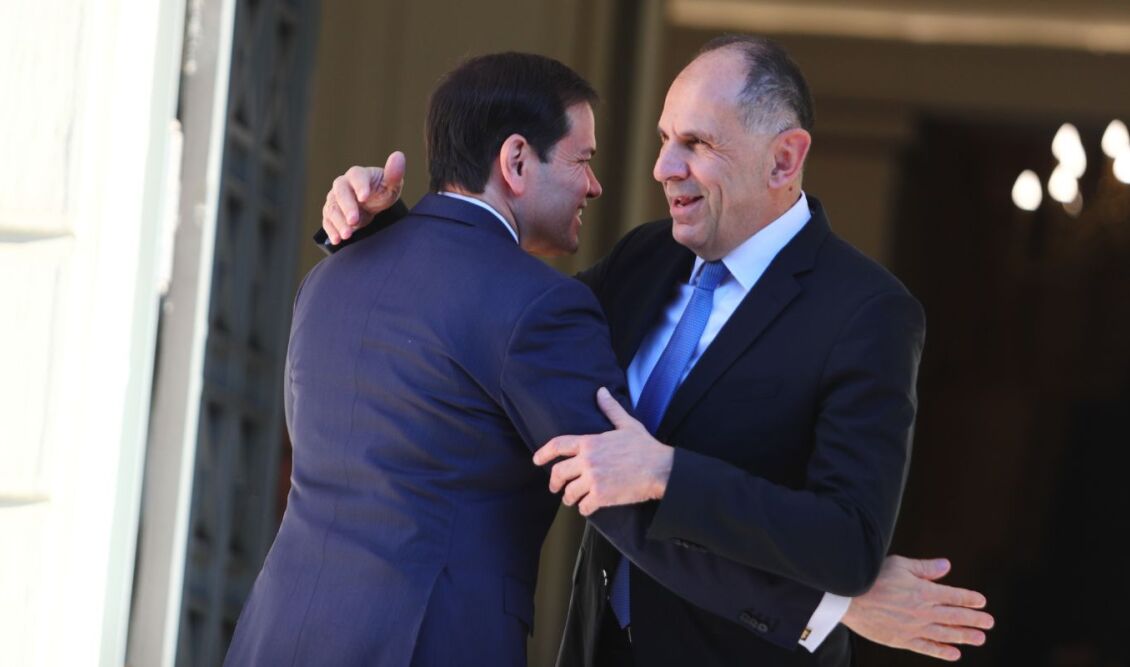 Στο ΥΠΕΞ ο Ρούμπιο για τη συνάντηση με τον Γεραπετρίτη
