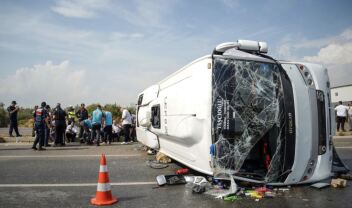 Toυρκία: Τουλάχιστον 17 τραυματίες μετά από τροχαίο με πούλμαν