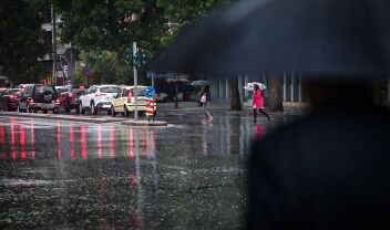 Βροχές στην Αττική κατά τη διάρκεια της κακοκαιρίας
