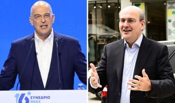 Ο Νίκος Δένδιας και ο Κωστής Χατζηδάκης