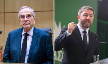 Ο Αντώνης Σαμαράς και ο Νίκος Ανδρουλάκης