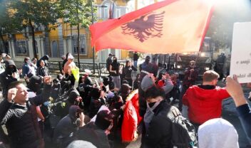 Διαδήλωση στην Αλβανία