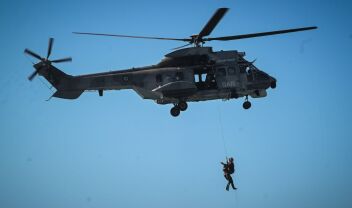 Βαριά προσγείωση στρατιωτικού ελικοπτέρου στην Κάλυμνο - Σώοι οι έξι επιβαίνοντες