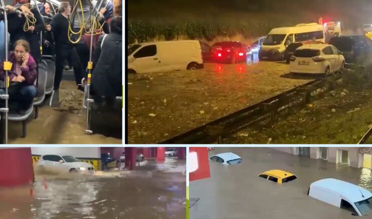 Κωνσταντινούπολη: Εικόνες "αποκάλυψης" από τις πλημμύρες