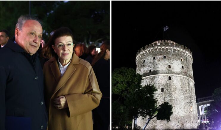Μενδώνη στη φωταγώγηση του Λευκού Πύργου: Ένα συνεκτικό πρόγραμμα πολιτιστικών επενδύσεων μετασχηματίζει την εικόνα της Θεσσαλονίκης