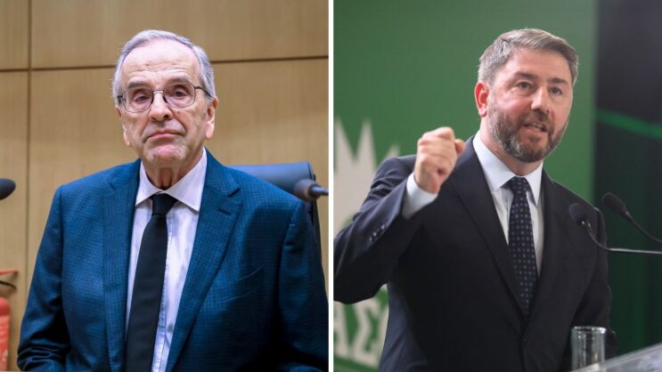 Ο Αντώνης Σαμαράς και ο Νίκος Ανδρουλάκης